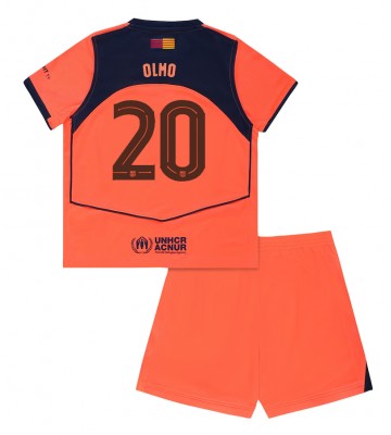 Barcelona Dani Olmo #20 Replik 3rd trikot Kinder 2025-26 Kurzarm (+ Kurze Hosen)